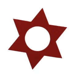 Ahrens Filz Deko Stern Dunkelrot