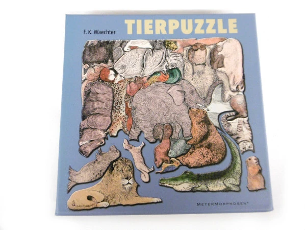 F. K. Waechters Tierpuzzle Ein Bild Aus 33 Tieren