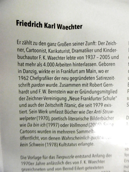 F. K. Waechters Tierpuzzle Ein Bild Aus 33 Tieren – Bild 4