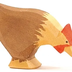 Ostheimer Huhn Braun Pickend Holzfigur
