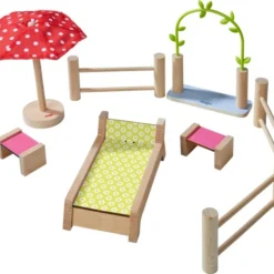 Haba Little Friends – Puppenhaus-Möbel Garten