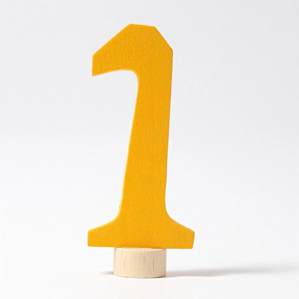 Grimms Stecker Geburtstagszahl 1 Anthroposophisch