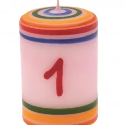 Ahrens Lebenslicht Zahl 1 Rosa