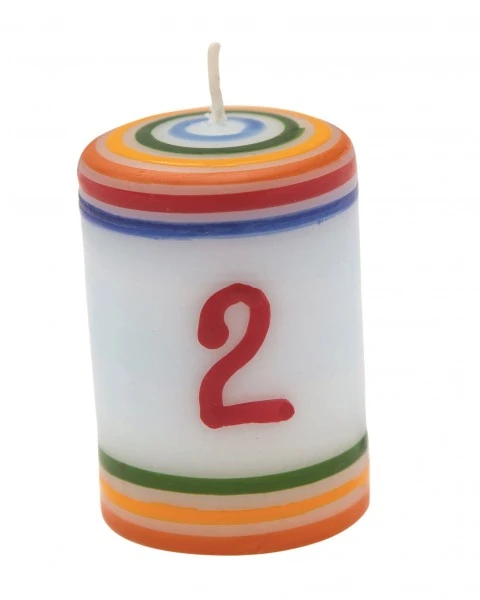 Ahrens Lebenslicht Zahl 2 Hellblau