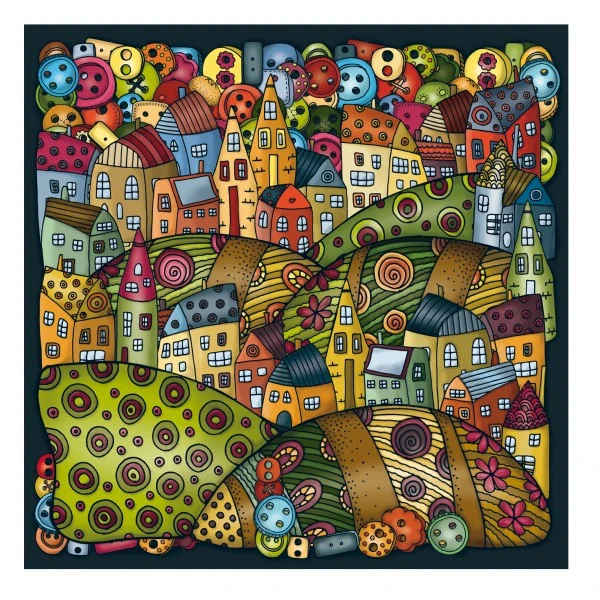 Curiosi Puzzle Palapeli Bergdorf / Mountain Village – Bild 2