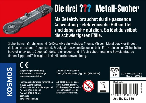 Kosmos Die Drei ??? Metall-Sucher (gr. Dose) – Bild 2