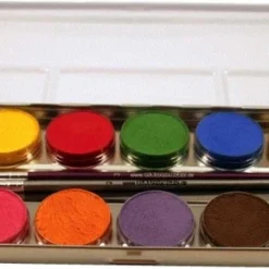 Eulenspiegel Metallpalette Mit 12 Farben Inkl. 2 Profipinseln
