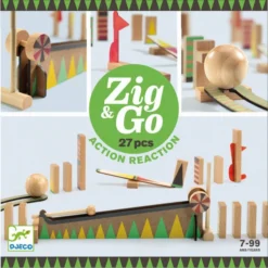 Djeco Zig & Go Curve Grün - 27 Teile