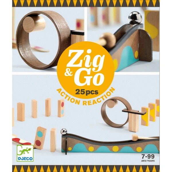 Djeco Zig & Go Gelb - 25 Teile