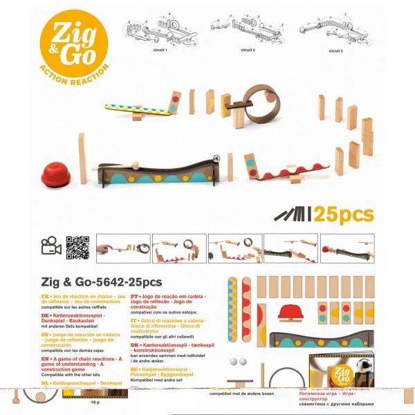 Djeco Zig & Go Gelb - 25 Teile – Bild 2