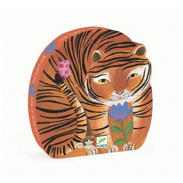 Djeco Formen Puzzle The Tiger'S Walk 24 Teile