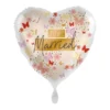 Folienballon Herz Motiv Just Married Tender Butterflies 17"