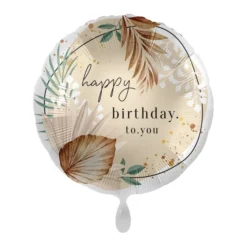 Folienballon Rund Bohemian Birthday 18"