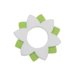 Ahrens Filz Deko Blume Grün/Weiß