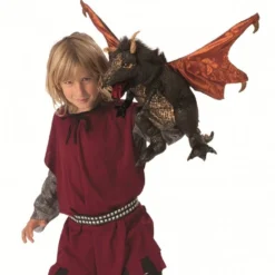 Folkmanis Handpuppe Schwarzer Drache / Black Dragon