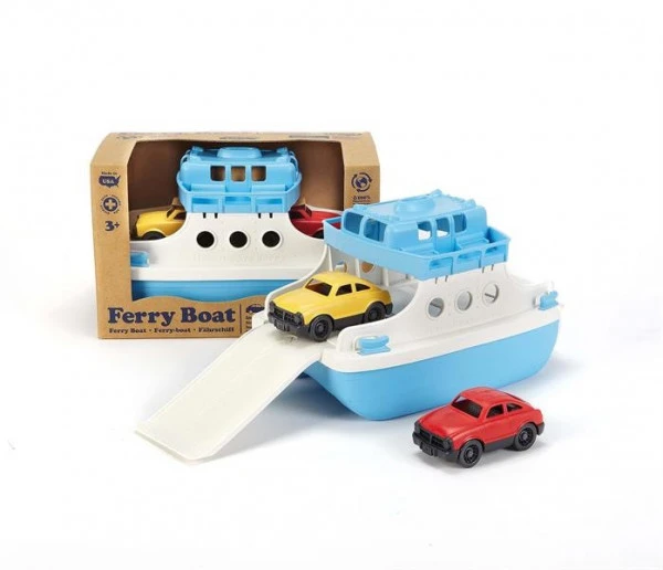 Greentoys Fährschiff Blau/weiss Mit 2 Mini-Autos – Bild 3