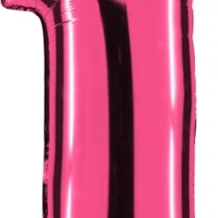 Zahlenballon 40" Folienzahl "1" Fuxia