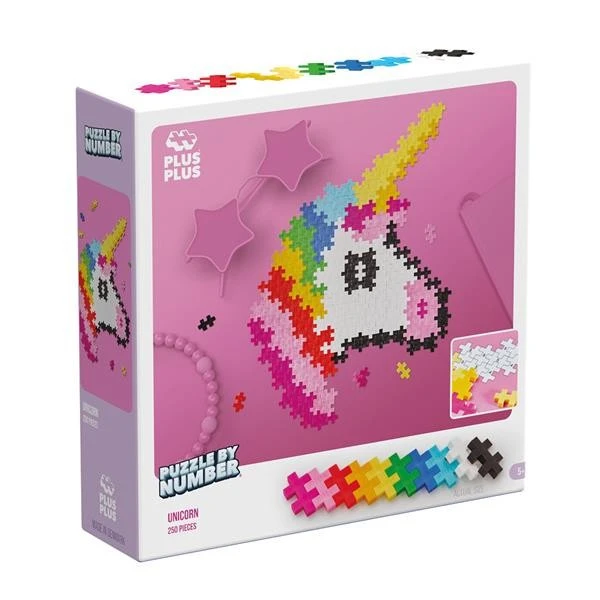 Plus-Plus 240 Kreativ Bausteine Puzzle Einhorn