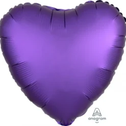 Folienballon Herz Satin Luxe Purple Royale 17"