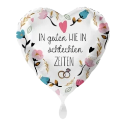 Folienballon Herz Motiv In Guten Wie In Schlechten Zeiten 17"