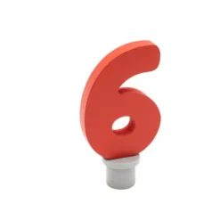 Ahrens Geburtstagszahl 6 Rot