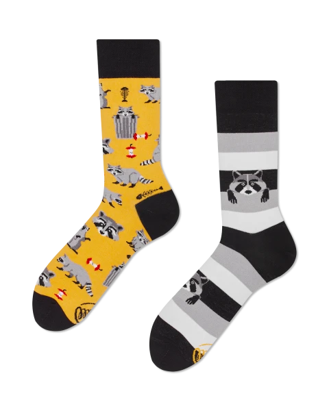 Many Mornings Socken Raccoon Bandit Gr. 43-46