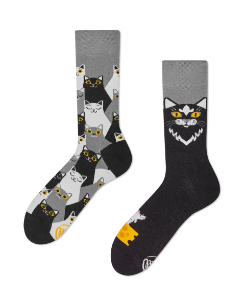 Many Mornings Socken Black Cat 39-42
