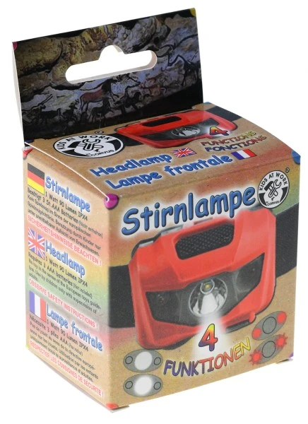 Kids At Work Stirnlampe LED 4 Leuchtfunktionen – Bild 3