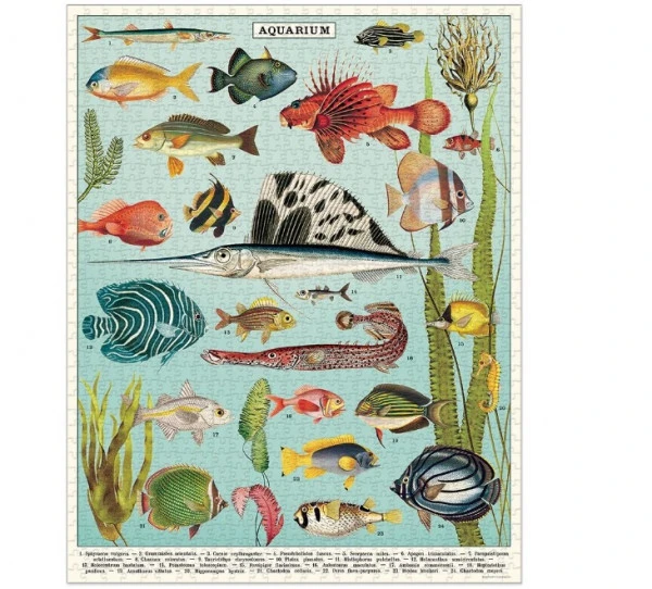 Cavallini & Co. Vintage Puzzle Aquarium 1000 Teile – Bild 2