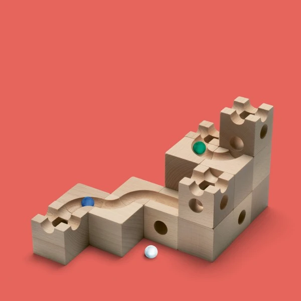 Cuboro Kugelbahn Extra Set Tunnel – Bild 2