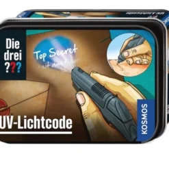 Kosmos Die Drei ??? UV-Lichtcode (gr. Dose) Detektivspielzeug