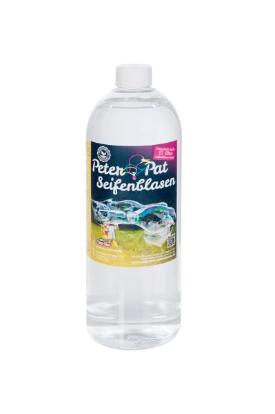 Peter & Pat Seifenblasenkonzentrat 1000ml Für 11 Liter Seifenblasenflüssigkeit